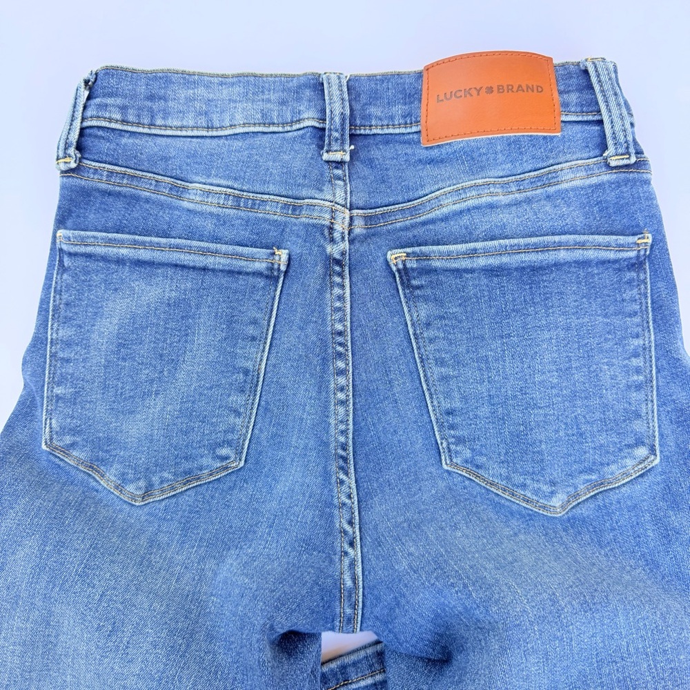 Woman’s Lucky Brand🍀 Denim Jeans Size 2/26 Zoe High Rise Straight - Picture 10 of 12